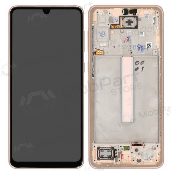 Samsung Galaxy A33 5G ecrã (Peach) (com moldura) (original) Samsung Galaxy A33 5G ecrã (Peach) (com moldura) (original)
