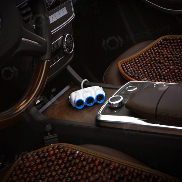 Carregador de carro - šakotuvas Hoco C1 2xUSB 3xconnector (3.1A) Carregador de carro - šakotuvas Hoco C1 2xUSB 3xconnector (3.1A)