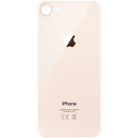 Apple iPhone 8 tampa traseira da bateria (dourado) (bigger hole for camera)