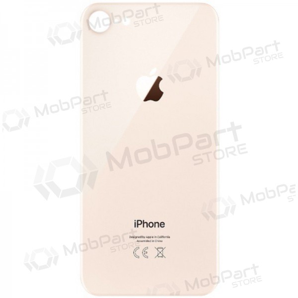 Apple iPhone 8 tampa traseira da bateria (dourado) (bigger hole for camera) Apple iPhone 8 tampa traseira da bateria (dourado) (bigger hole for camera)