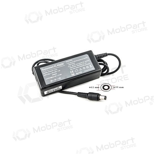 TOSHIBA 60W: 19V, 3.16A carregador de portátil TOSHIBA 60W: 19V, 3.16A carregador de portátil