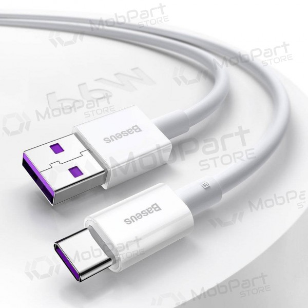 USB cabo Baseus Superior Type-C 66W 1.0m (branco) CATYS-02