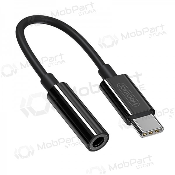 Adaptador de áudio Joyroom SH-C1 USB-C para 3.5 mm preto