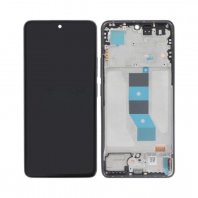 Ekranas Xiaomi Redmi Note 14 5G su lietimui jautriu stikliuku e rėmeliu Midnight Black original (service pack)