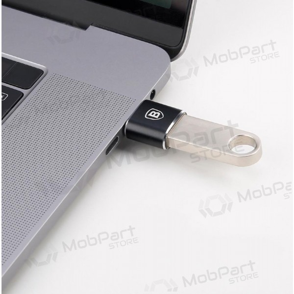 Adaptador Baseus USB-A to Type-C OTG preto CATOTG-01