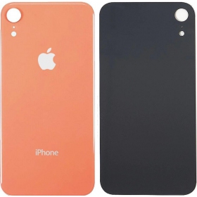 Apple iPhone XR tampa traseira da bateria  (coral) (bigger hole for camera)