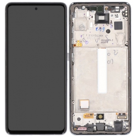 Samsung Galaxy A52s ecrã (preto) (com moldura) (original)