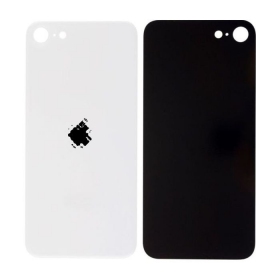 Apple iPhone SE 2020 / SE 2022 tampa traseira da bateria (branco) (bigger hole for camera)