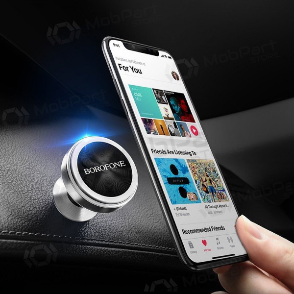Automobilinis Universal telefono laikiklis Borofone BH5 Platinum, mounted on the dashboard, magnetic Automobilinis Universal telefono laikiklis Borofone BH5 Platinum, mounted on the dashboard, magnetic