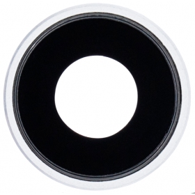 Apple iPhone XR lente vidro da câmera (prata / branco) (com moldura)