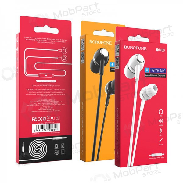 Mãos livres Borofone BM36 3,5mm (branco)