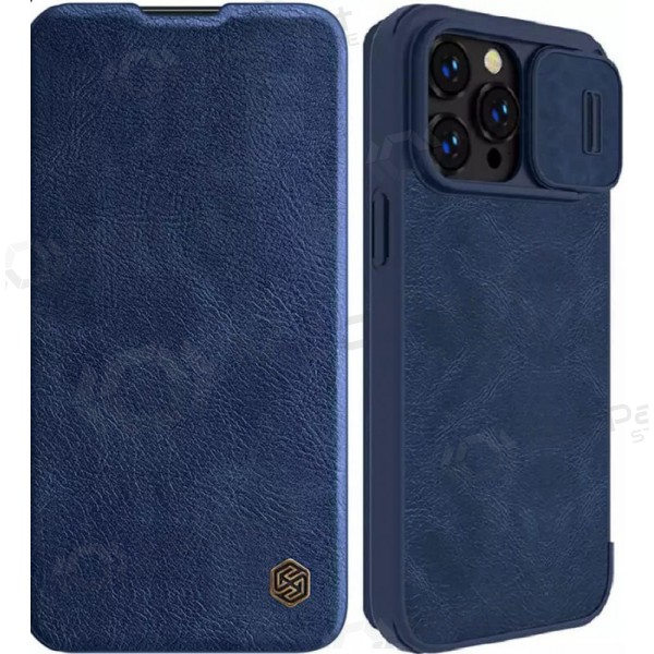 Apple iPhone 14 Pro Max capa „Nillkin Leather“ (azul)