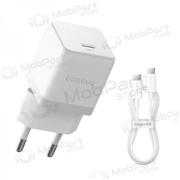 Carregador Baseus Palm 20W USB-C + USB-C to USB-C cable 1.0m branco P10111602213-01