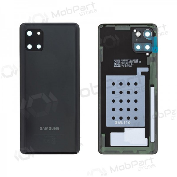 Samsung N770 Galaxy Note 10 Lite tampa traseira da bateria preto (Aura Black) (usado grade C, original)