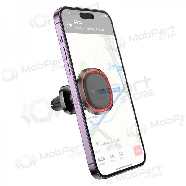 Suporte para telefone de carro Borofone BH124 (air vent) preto Suporte para telefone de carro Borofone BH124 (air vent) preto