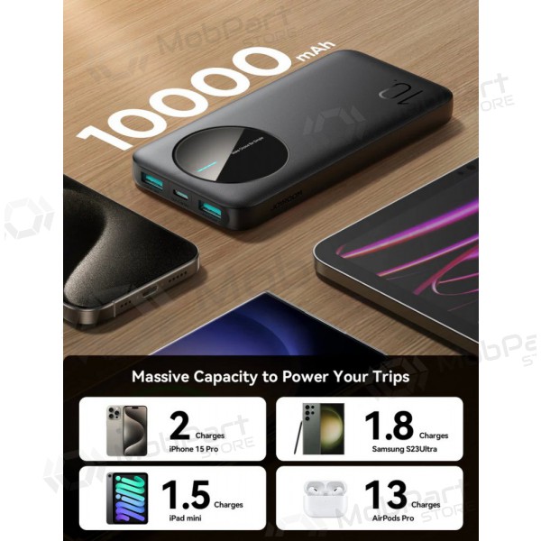 Bateria externa Power Bank Joyroom JR-PBF12 10000mAh preto Bateria externa Power Bank Joyroom JR-PBF12 10000mAh preto