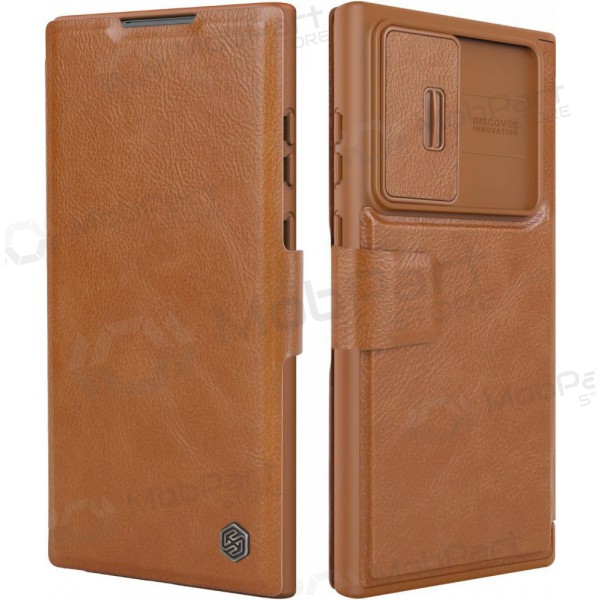 Samsung Galaxy S23 FE capa „Nillkin Leather“ (marrom)