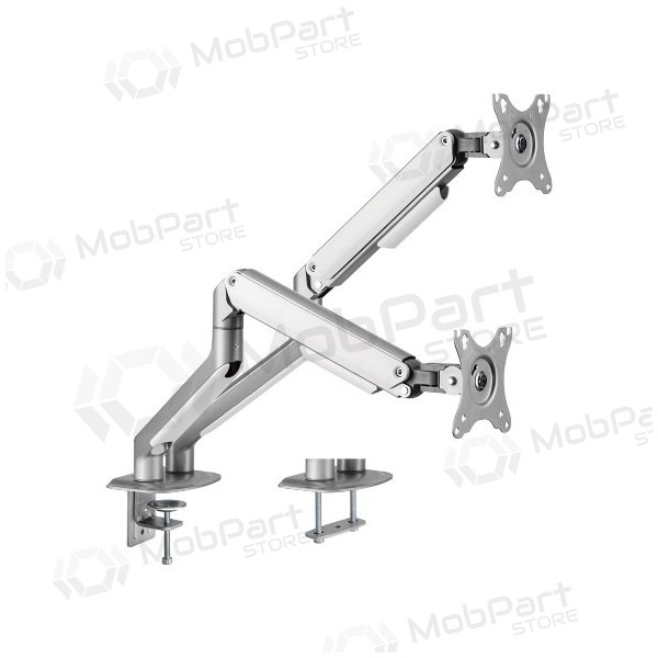Dviejų 17”-32” monitorių spyruoklinis laikiklis Dviejų 17”-32” monitorių spyruoklinis laikiklis