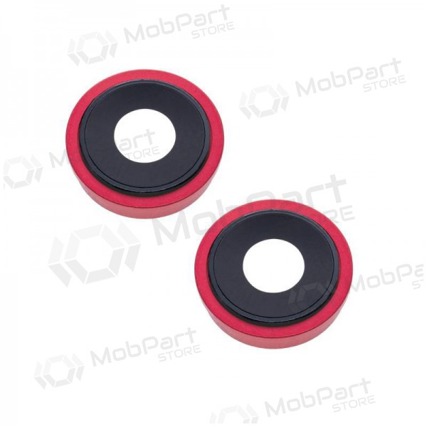 Apple iPhone 13 lente vidro da câmera (2unidade) (vermelho) (com moldura) Apple iPhone 13 lente vidro da câmera (2unidade) (vermelho) (com moldura)