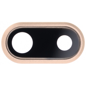 Apple iPhone 8 Plus lente vidro da câmera (dourado) (com moldura)
