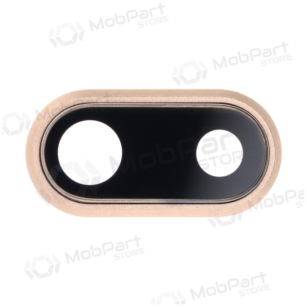 Apple iPhone 8 Plus lente vidro da câmera (dourado) (com moldura) Apple iPhone 8 Plus lente vidro da câmera (dourado) (com moldura)