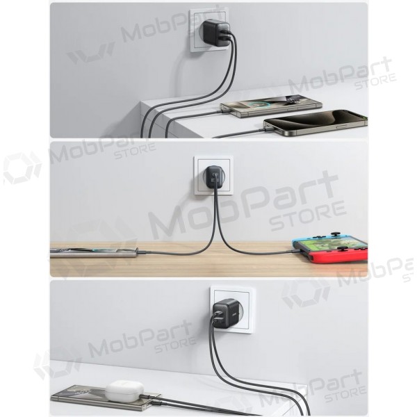 Carregador Joyroom JR-TCF13 USB-C/USB-A 25W preto