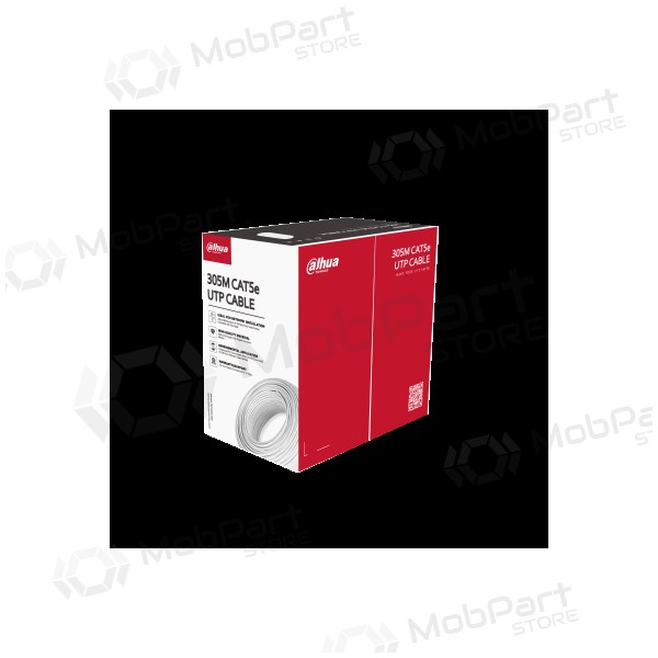 Cabo de comunicação Dahua UTP5e PFM920I-5EUN (Cat5e, HDPE, PoE, PVC, bobina 305m)