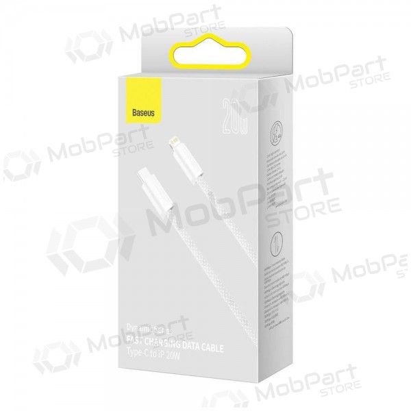 Cabo Baseus Dynamic Type-C - Lightning 20W 1.0m (branco) CALD000002