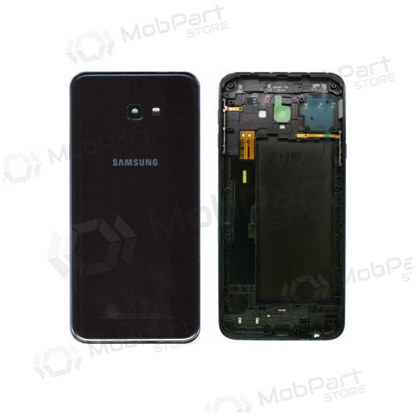 Samsung J415 Galaxy J4+ 2018 tampa traseira da bateria (preto) (usado grade C, original) Samsung J415 Galaxy J4+ 2018 tampa traseira da bateria (preto) (usado grade C, original)