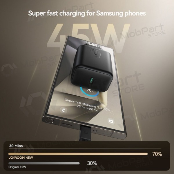 Carregador Joyroom JR-TCG13 45W GaN USB-C preto