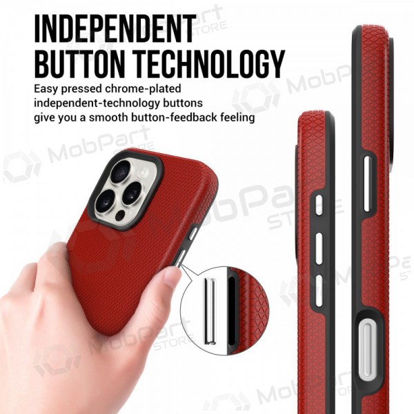 Capa Perfectionists Triangle Mag Case Apple iPhone 15 Pro Max vermelho