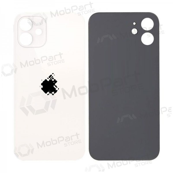 Apple iPhone 12 tampa traseira da bateria (branco) (bigger hole for camera) Apple iPhone 12 tampa traseira da bateria (branco) (bigger hole for camera)