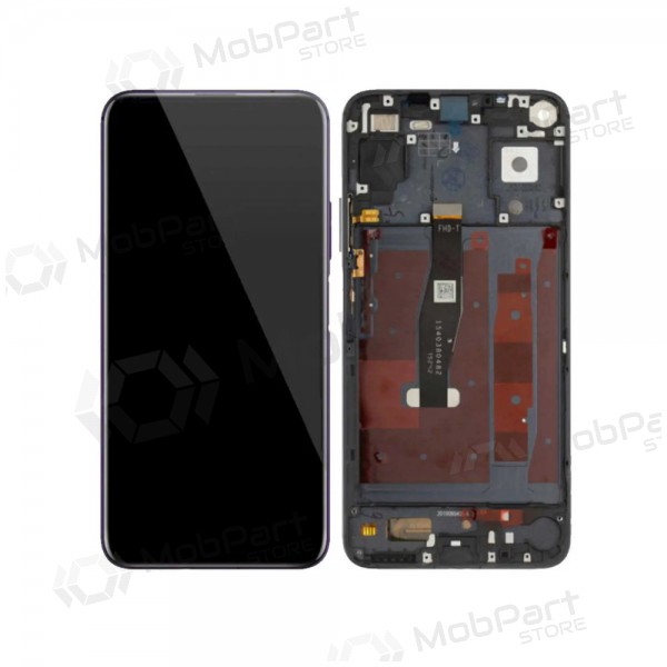 Ekranas Huawei Honor 20/Nova 5T su lietimui jautriu stikliuku e rėmeliu Black ORG