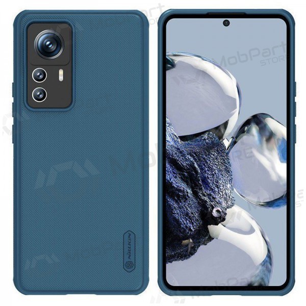 Xiaomi Redmi Note 12 / Note 12 4G capa „Nillkin Frosted Shield“ (azul) Xiaomi Redmi Note 12 / Note 12 4G capa „Nillkin Frosted Shield“ (azul)