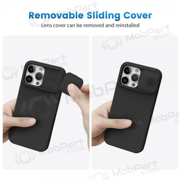 Apple iPhone 15 Pro capa „Nillkin Silicone“ (preto)
