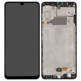 Samsung Galaxy A32 4G ecrã (preto) (com moldura) (original)