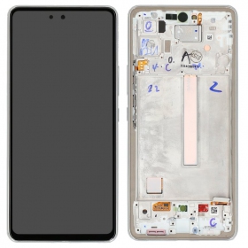 Samsung Galaxy A53 5G ecrã (branco) (com moldura) (original)