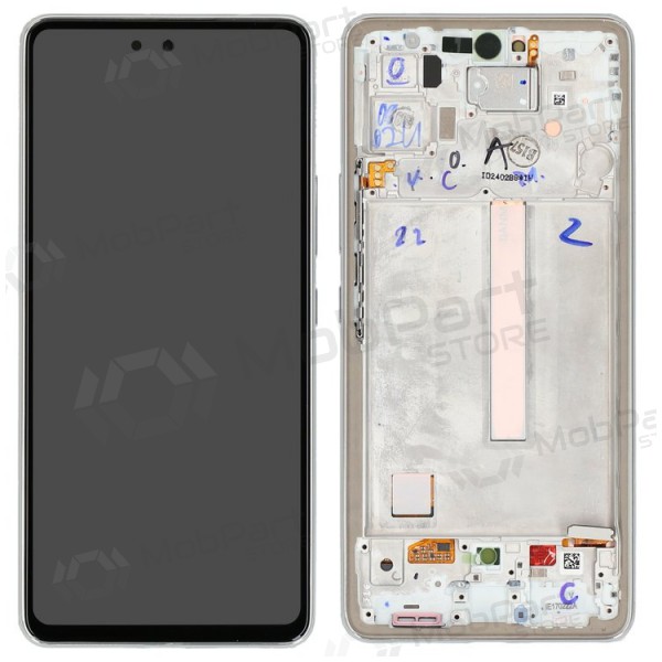 Samsung Galaxy A53 5G ecrã (branco) (com moldura) (original) Samsung Galaxy A53 5G ecrã (branco) (com moldura) (original)