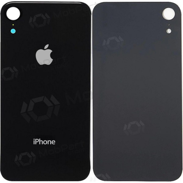 Apple iPhone XR tampa traseira da bateria (preto) (bigger hole for camera) Apple iPhone XR tampa traseira da bateria (preto) (bigger hole for camera)
