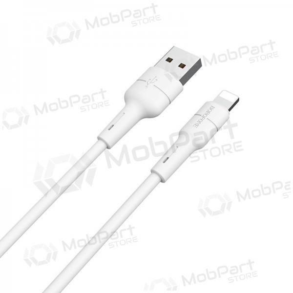 USB cabo Borofone BX30 Lightning 1.0m (branco)