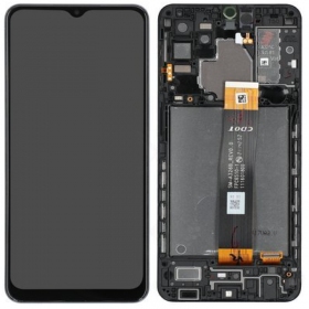 Samsung Galaxy A32 5G ecrã (preto) (com moldura) (original)