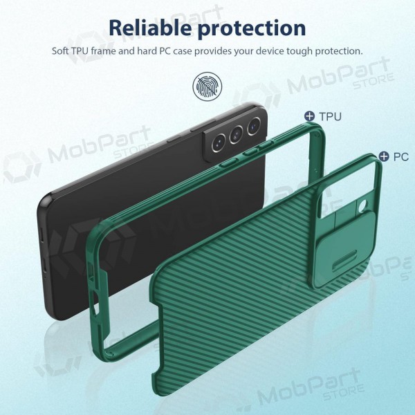 Samsung Galaxy S23 FE capa „Nillkin CamShield Pro“ (verde)