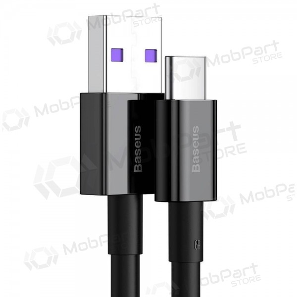 USB cabo Baseus Superior iš USB į Type-C 66W 2.0m preto CATYS-A01