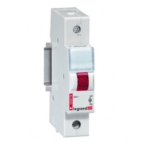 LED indikatorius ant DIN Legrand 604077 (vermelho, 230V, TX3 1 mod.)