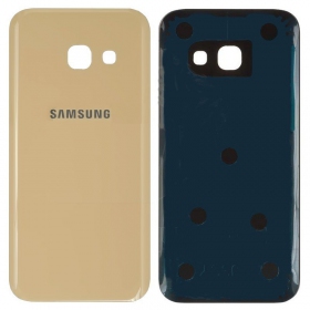 Samsung A320 Galaxy A3 2017 tampa traseira da bateria (dourado) (usado grade A, original)