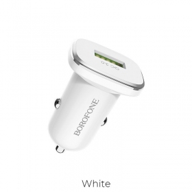 Carregador automobilinis Borofone BZ12A Quick Charge 3.0 (3.0A) (branco)