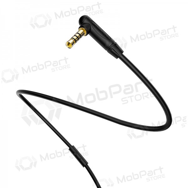 Audio adaptador 3,5mm į 3,5mm Borofone BL5 AUX (preto) Audio adaptador 3,5mm į 3,5mm Borofone BL5 AUX (preto)
