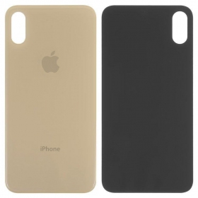 Apple iPhone XS tampa traseira da bateria (dourado) (bigger hole for camera)