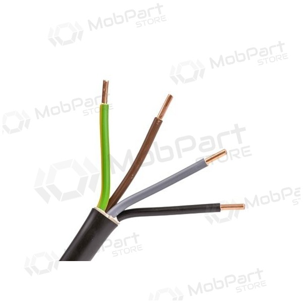 Cabo de força Lietkabelis CYKY 5x2.5 mm² de cobre PVC 450/750V 100 m rolo