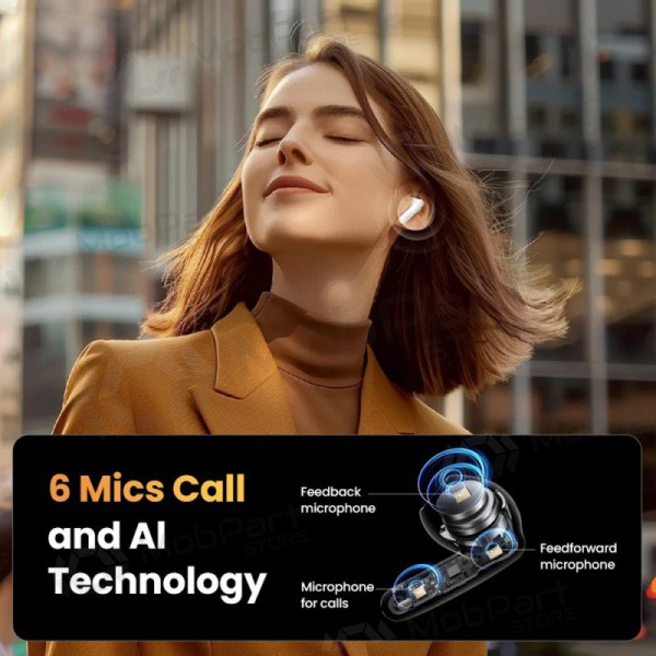 Sem fios ausinės Ugreen HiTune H6 Pro Active Noise-Cancelling Earbuds (35873) Sem fios ausinės Ugreen HiTune H6 Pro Active Noise-Cancelling Earbuds (35873)